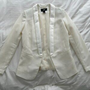 H&M white blazer